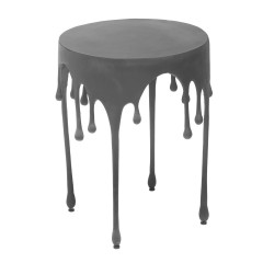 SIDETABLE DROP METAL MATT BLACK - CAFE, SIDE TABLES